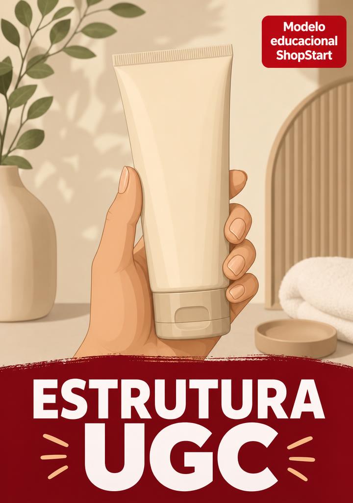 Estrutura UGC para demonstrar um produto